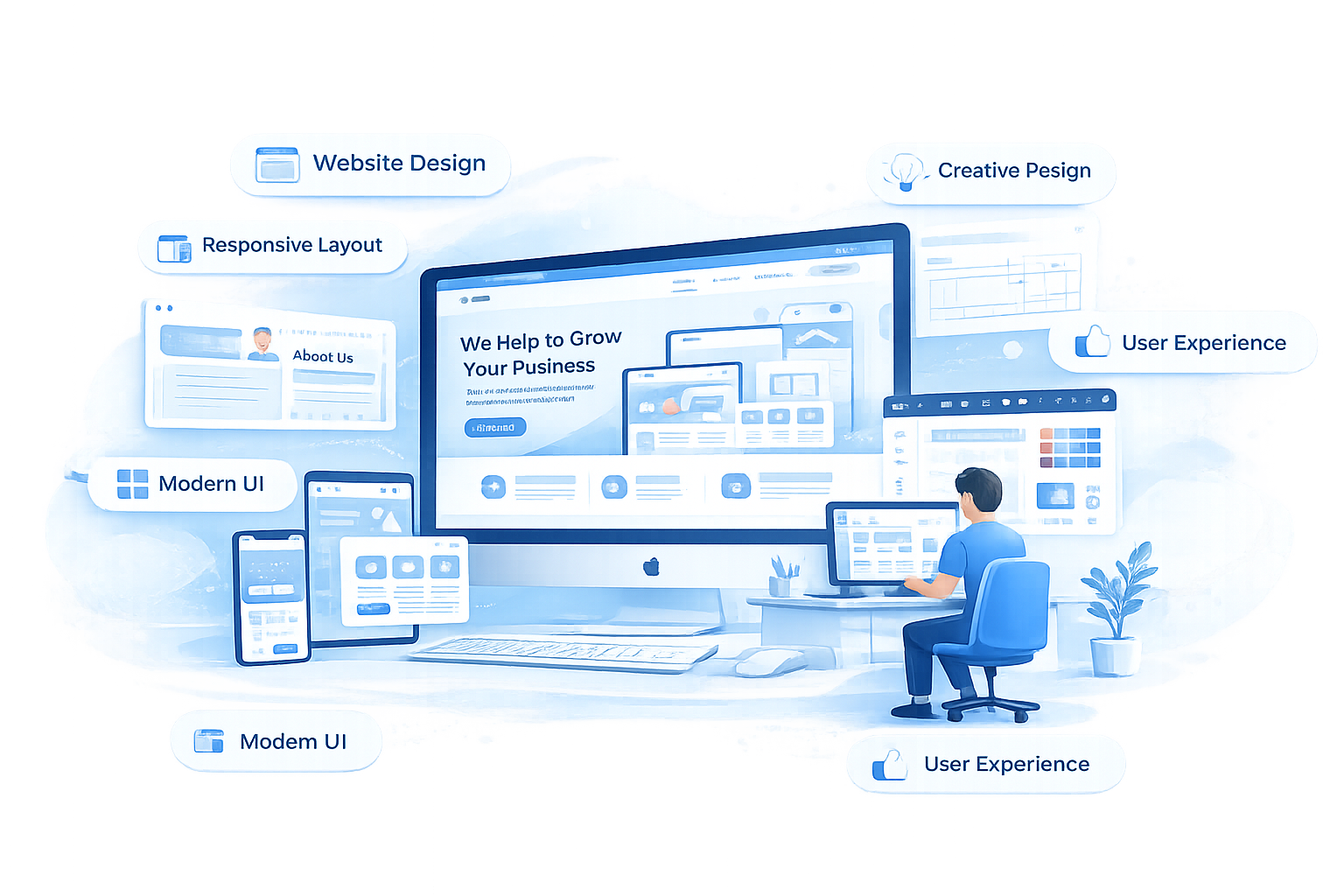Professional Website Design Services by Alpha Extensive